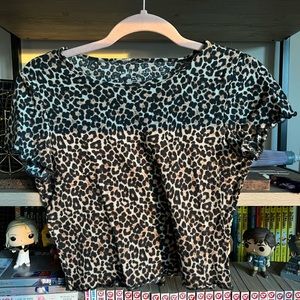 Leopard print crop top